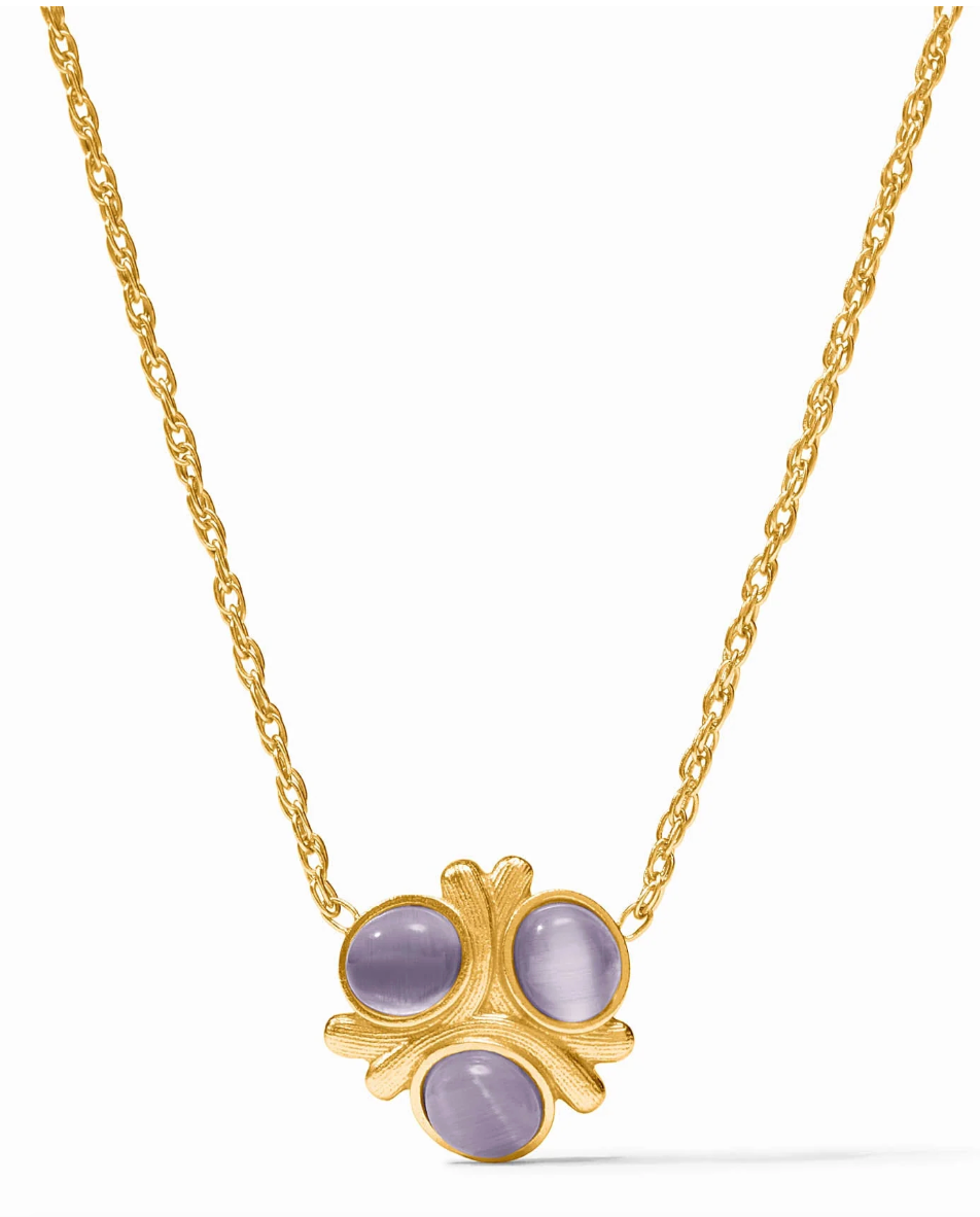 Cobblestone Delicate Necklace-Blue Cat's Eye