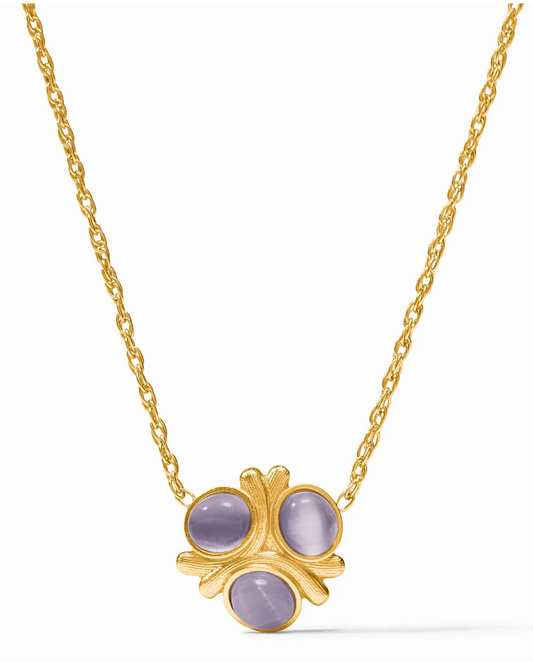 Cobblestone Delicate Necklace-Blue Cat's Eye