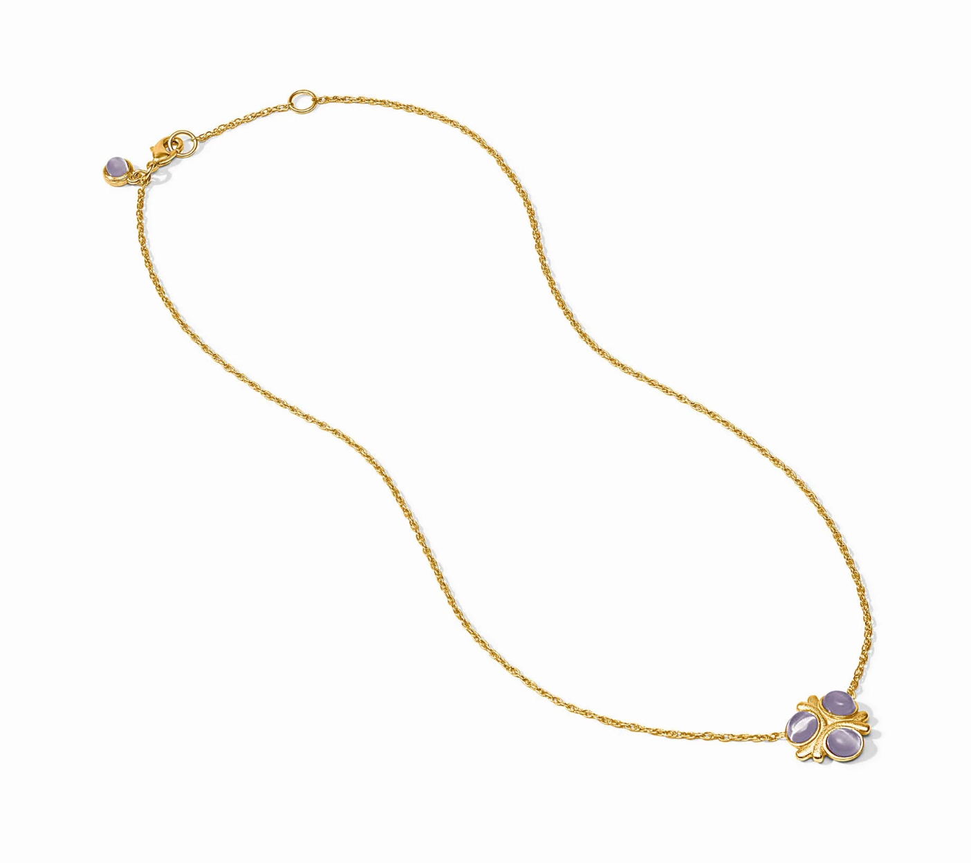 Cobblestone Delicate Necklace-Blue Cat's Eye