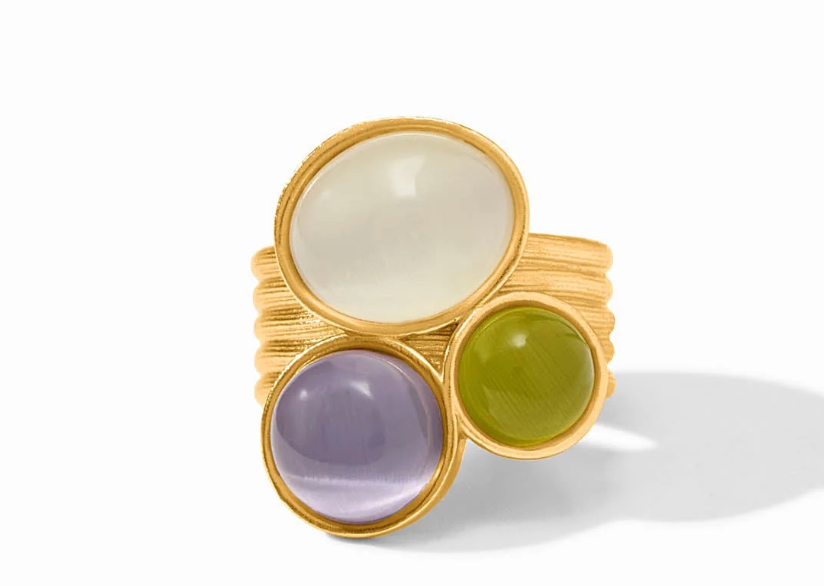 Cobblestone Statement Ring-Multi Stone Cat's Eye-7