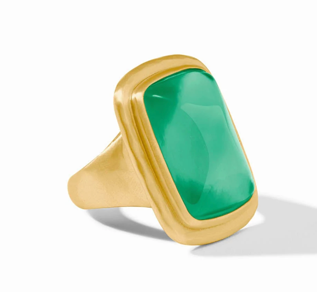 Sahara Stone Ring-Iridescent Emerald Green-7