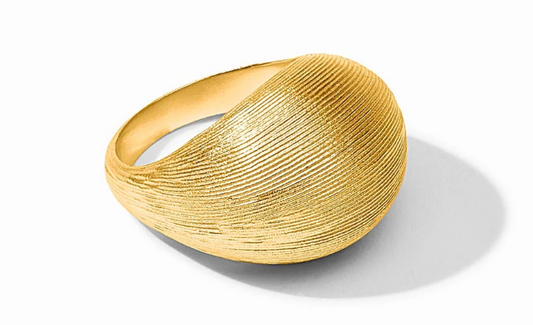 Cobblestone Bombé Ring-Gold-8