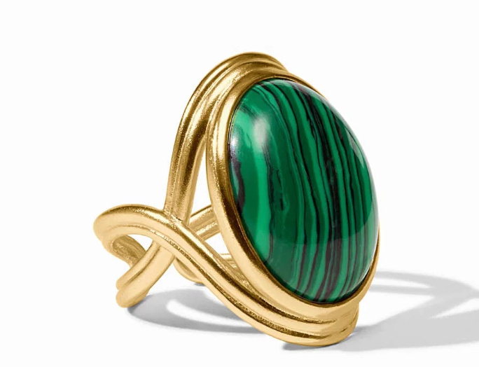 Essex Statement Ring-Malachite Green-8/9