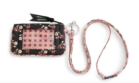 Zip ID Pouch w/Breakaway Lanyard-Melissa Ditsy