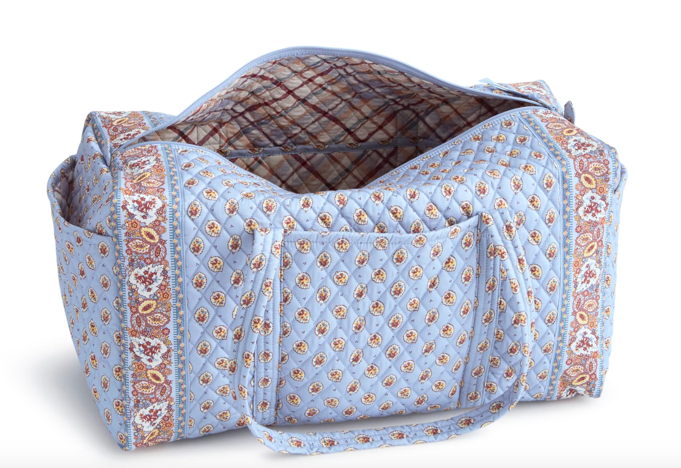 Large Original Duffel Bag-Blue Leaf