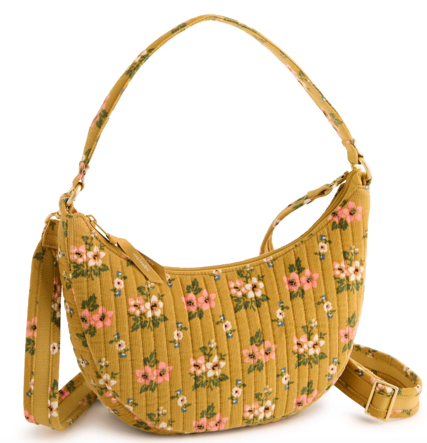 Clara Convertible Shoulder Bag- Honeybloom in Corduroy