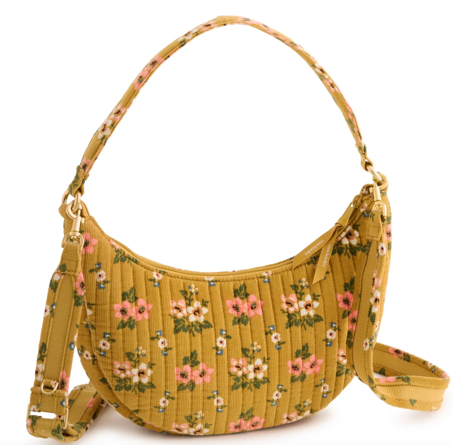 Clara Convertible Shoulder Bag- Honeybloom in Corduroy