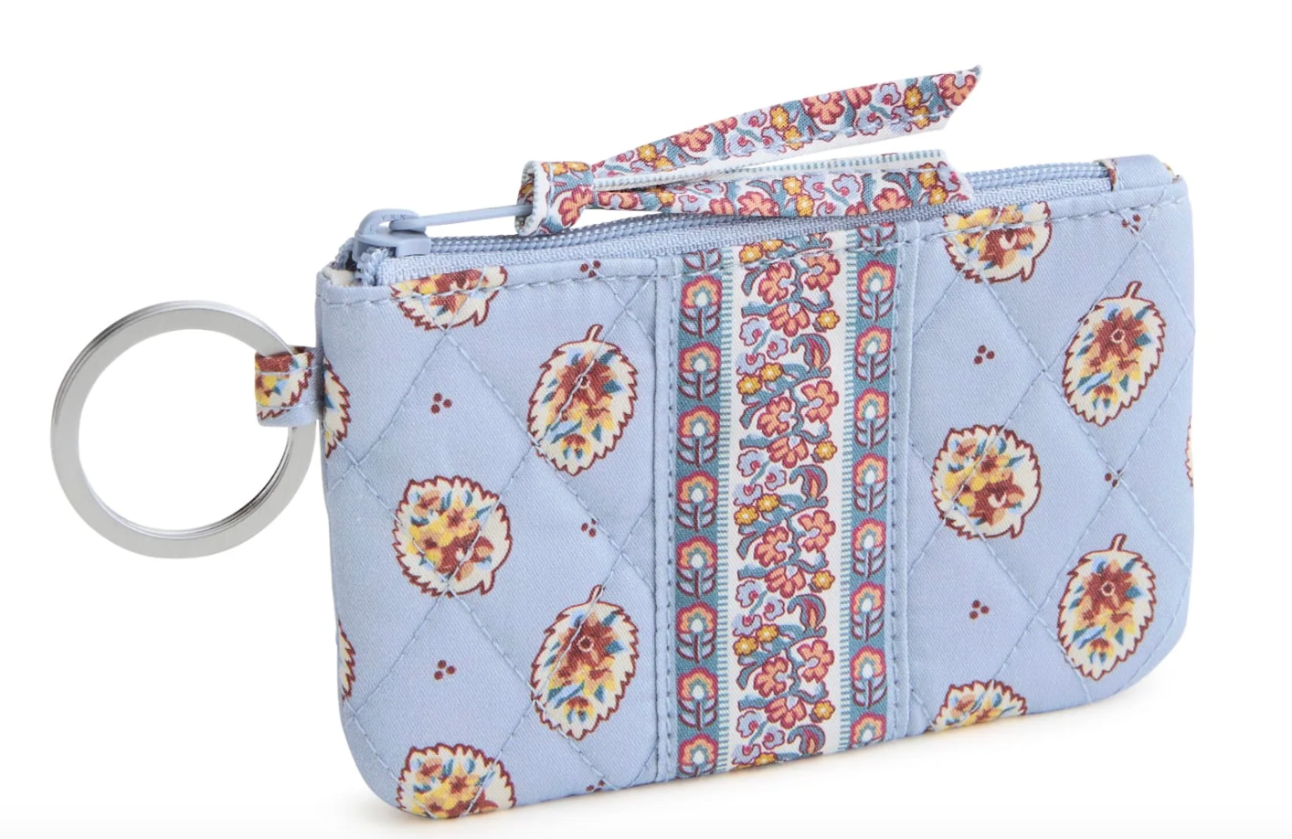 Zip ID Case- Blue Leaf