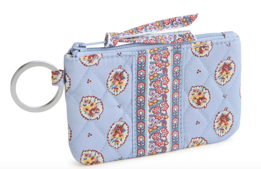 Zip ID Case- Blue Leaf