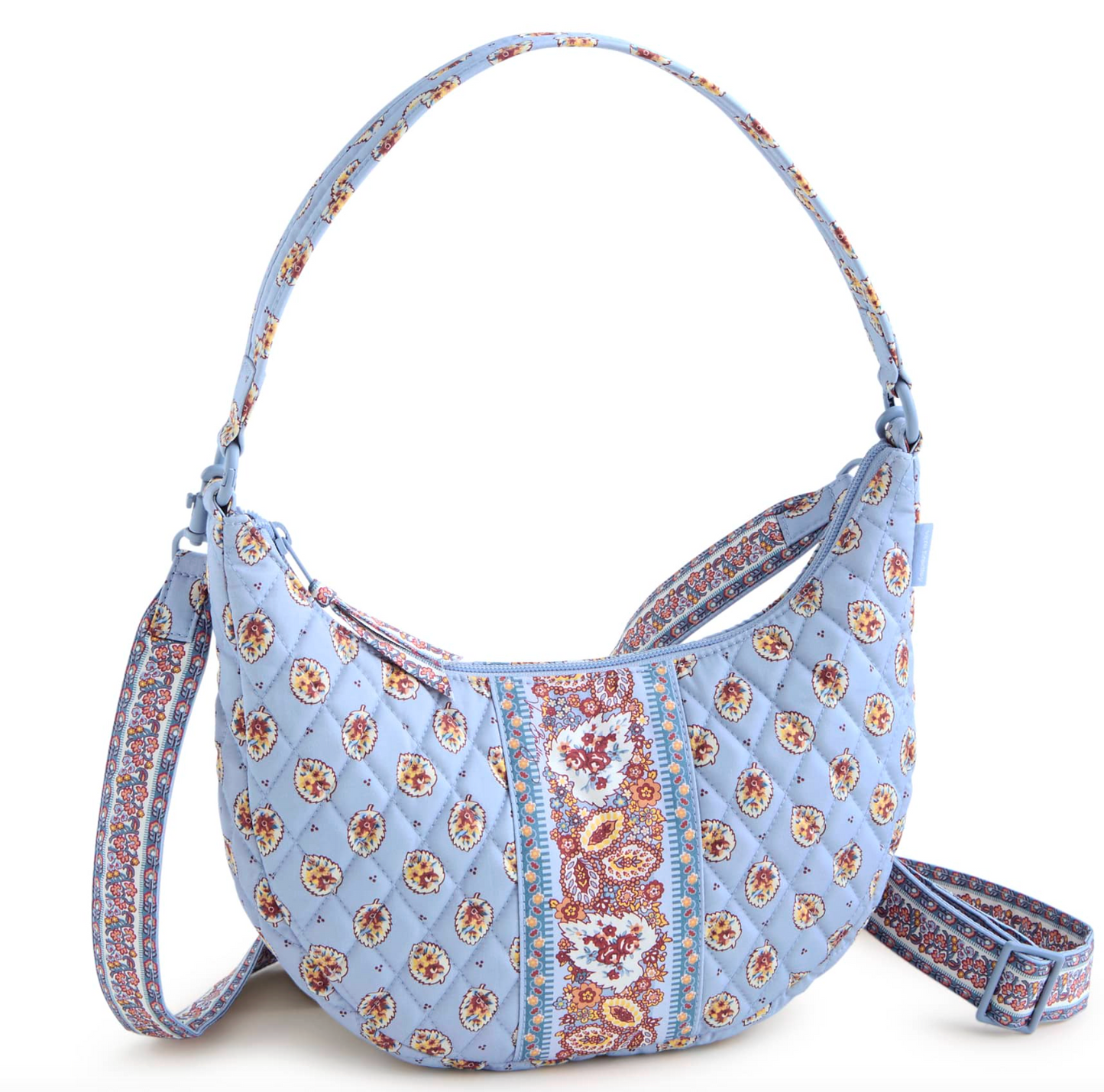 Clara Convertible Shoulder Bag- Blue Leaf