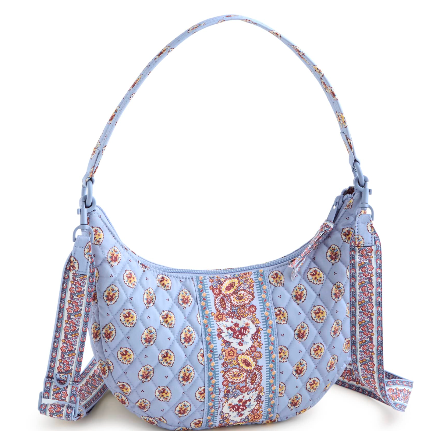 Clara Convertible Shoulder Bag- Blue Leaf