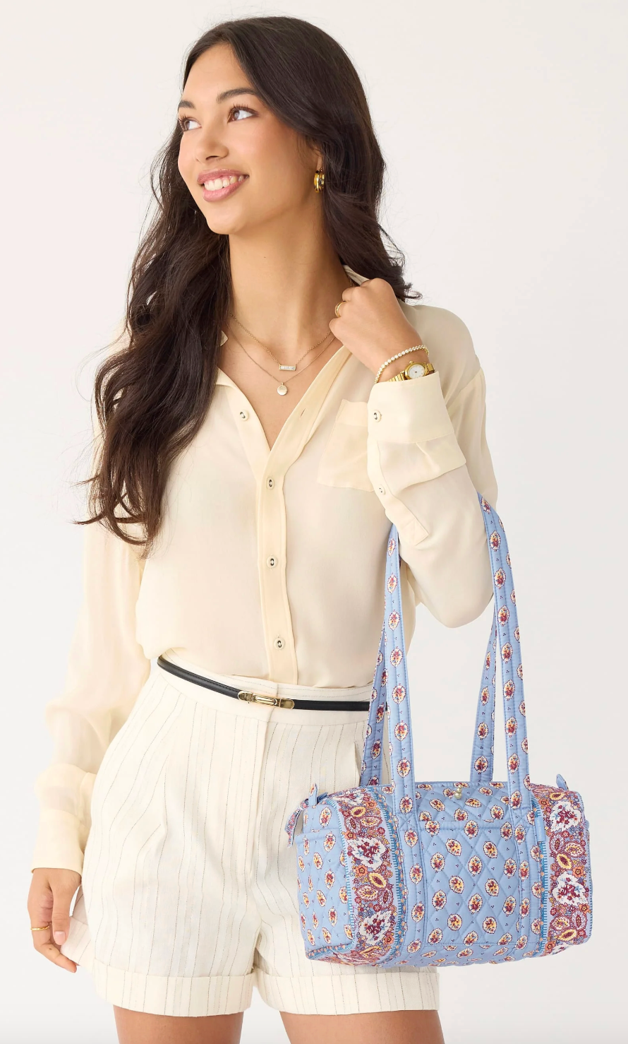 Original 100 Handbag-Blue Leaf