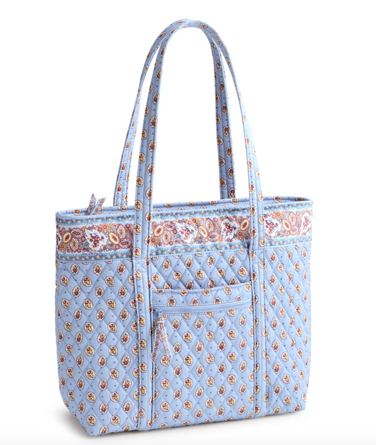 Original Vera Tote- Blue Leaf