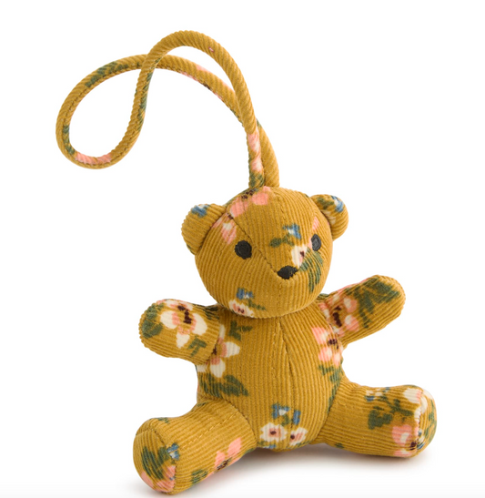 Bitty Bear Bag Charm- Honeybloom in Corduroy