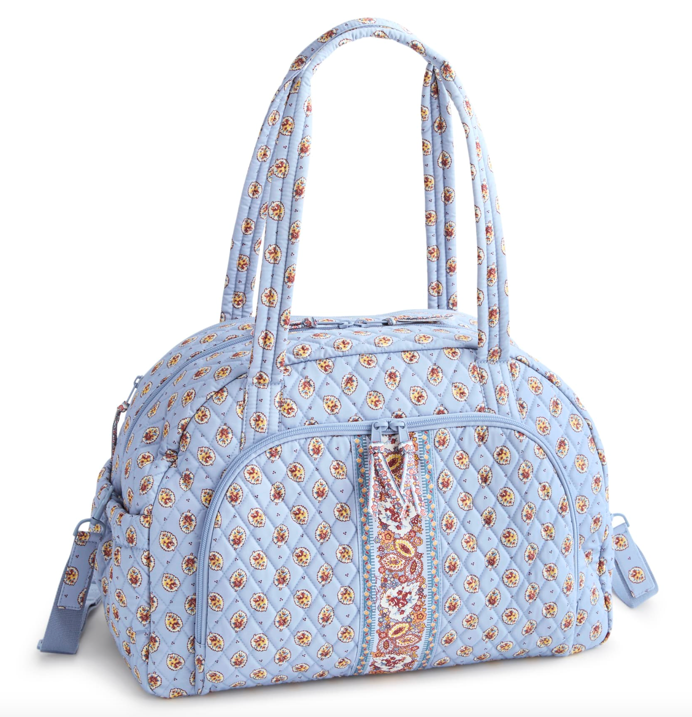 Weekender Travel Bag-Blue Leaf