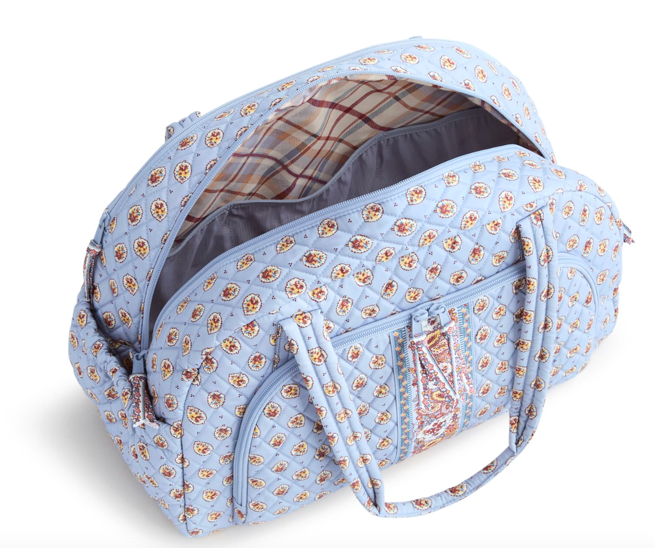 Weekender Travel Bag-Blue Leaf