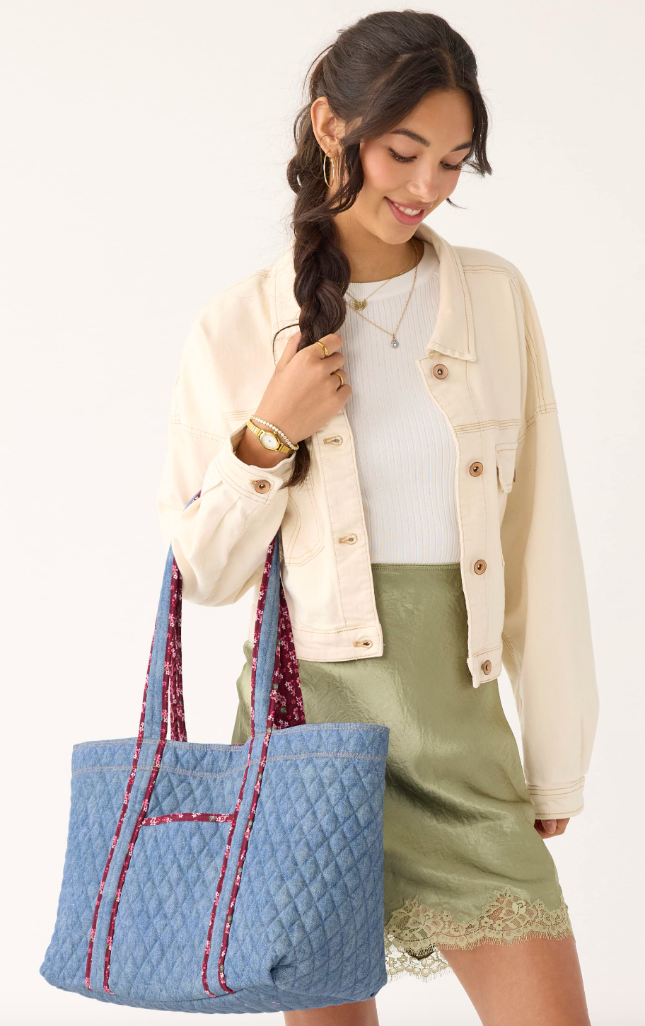 Hathaway Tote- Riverside Denim