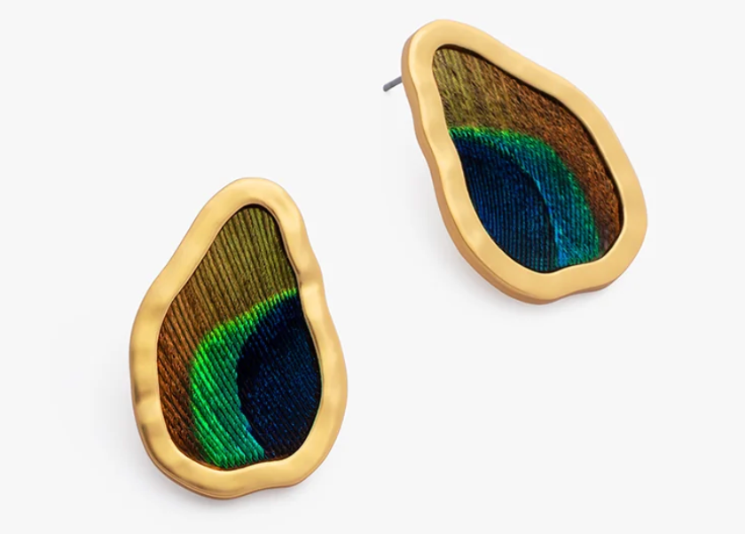 Amanda Large Organic Stud Earring
