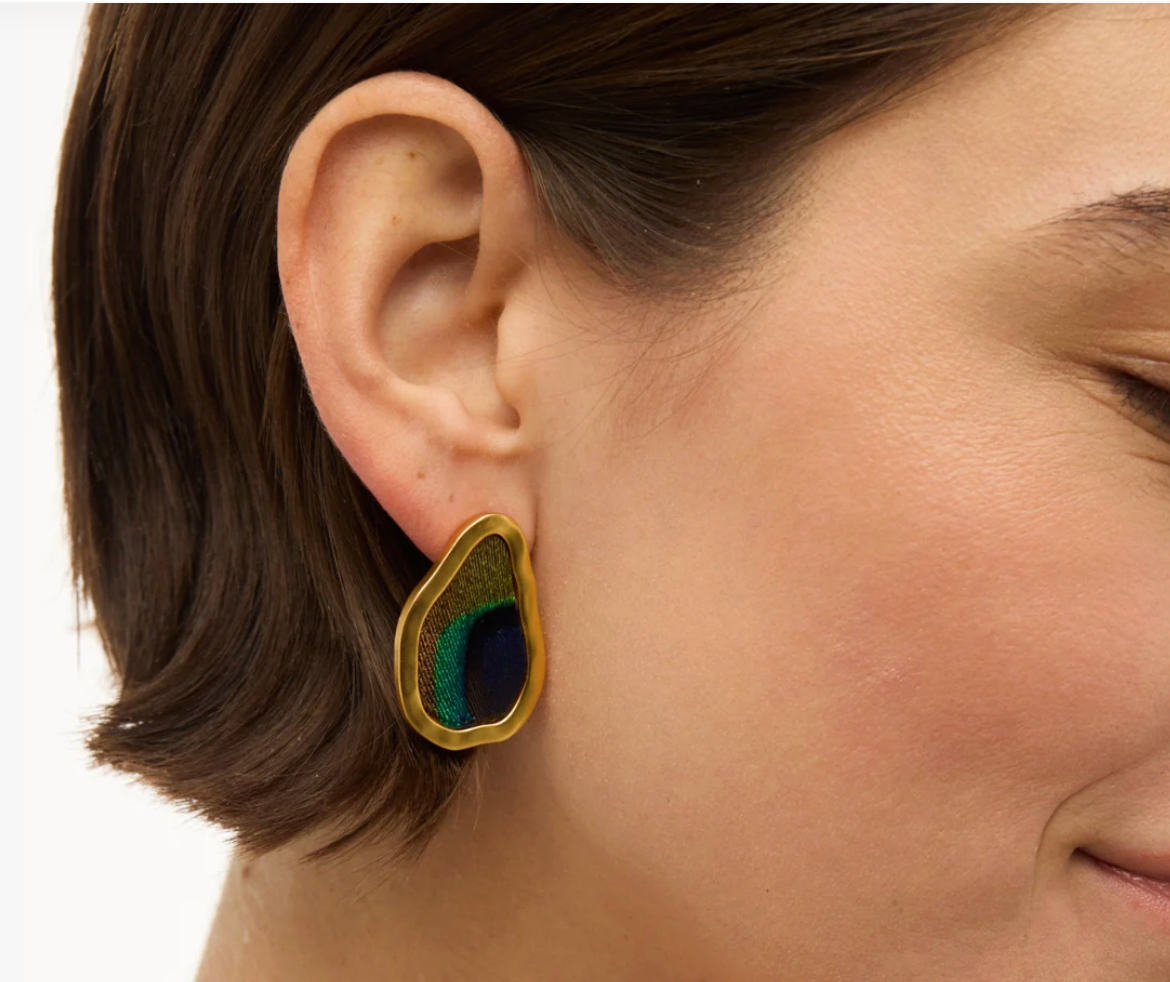Amanda Large Organic Stud Earring
