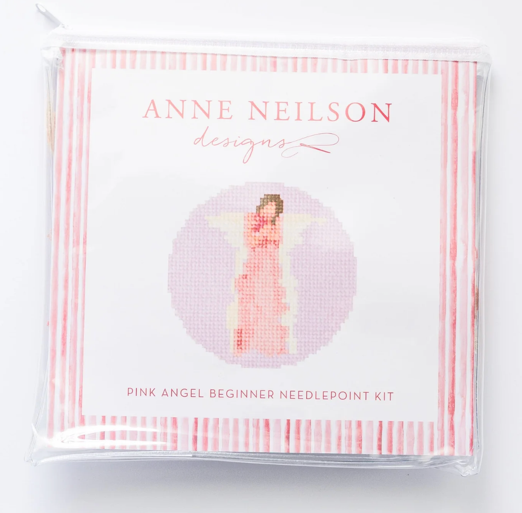 Pink Angel Beginner Needlepoint Kit