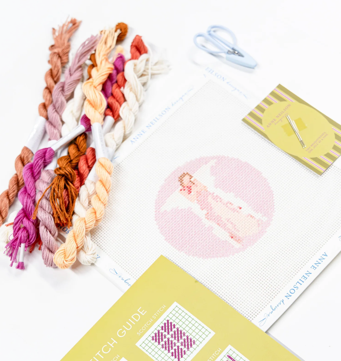Pink Angel Beginner Needlepoint Kit