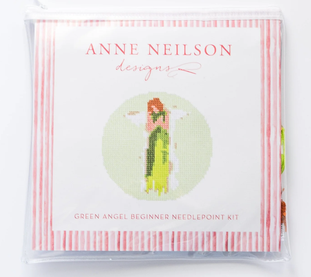 Green Angel Beginner Needlepoint Kit