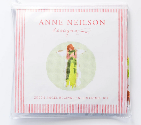 Green Angel Beginner Needlepoint Kit