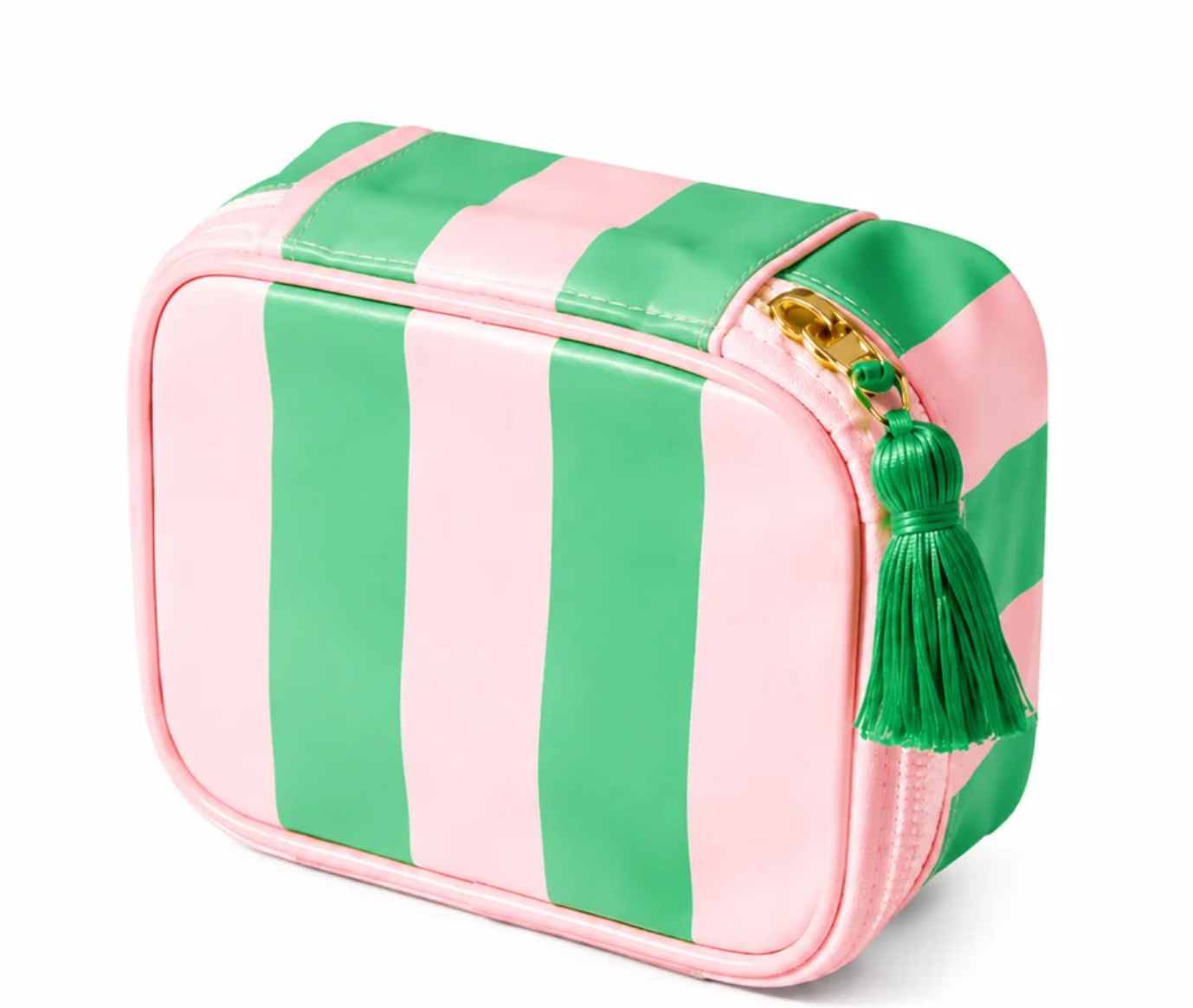 Stripe Sugar Jewelry Box-Pink & Green