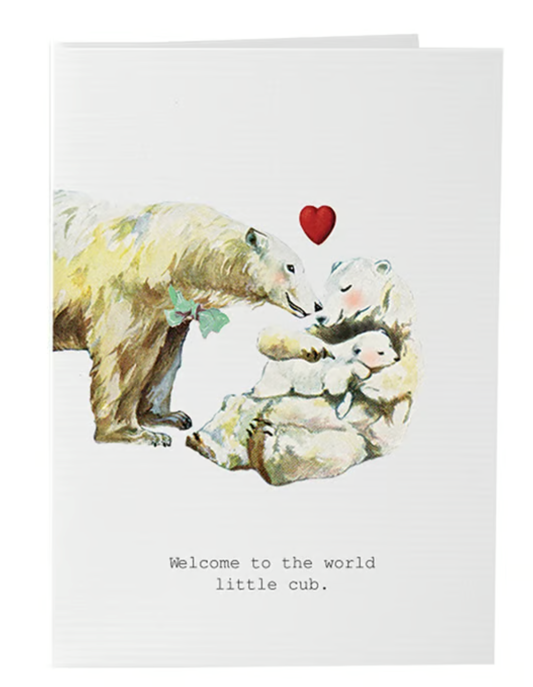 WELCOME TO THE WORLD LITTLE CUB GREETING CARD