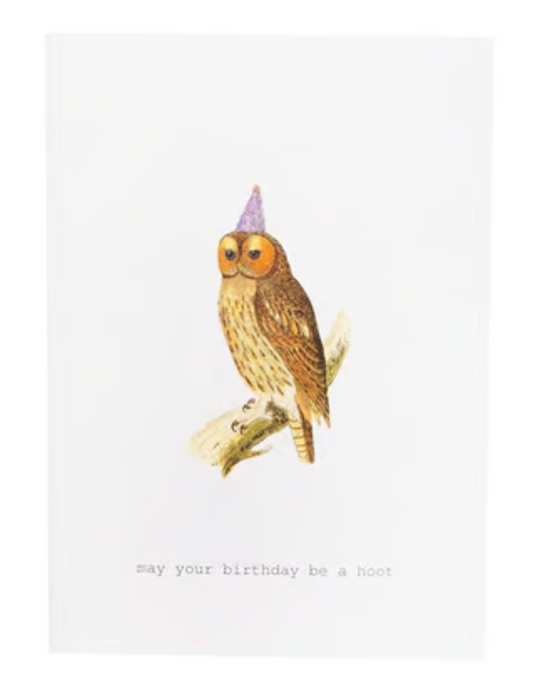 BIRTHDAY HOOT GREETING CARD