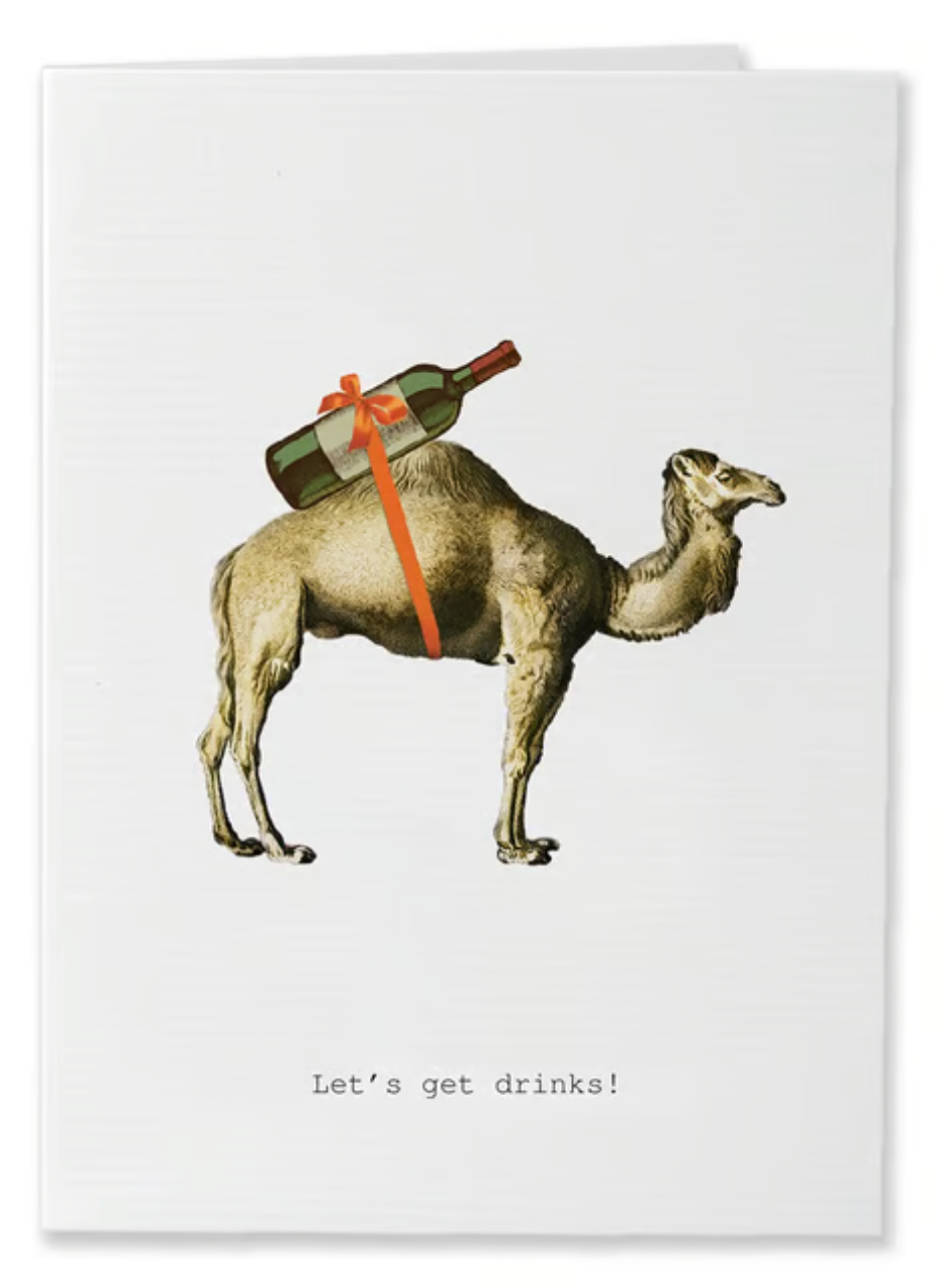 LET'S GET DRINKS GREETING CARD