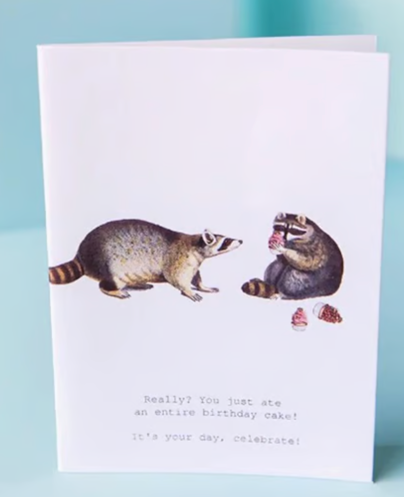 RACCOONS YOUR DAY GREETING CARD