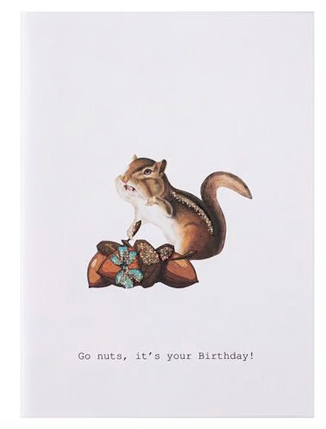 GO NUTS GREETING CARD