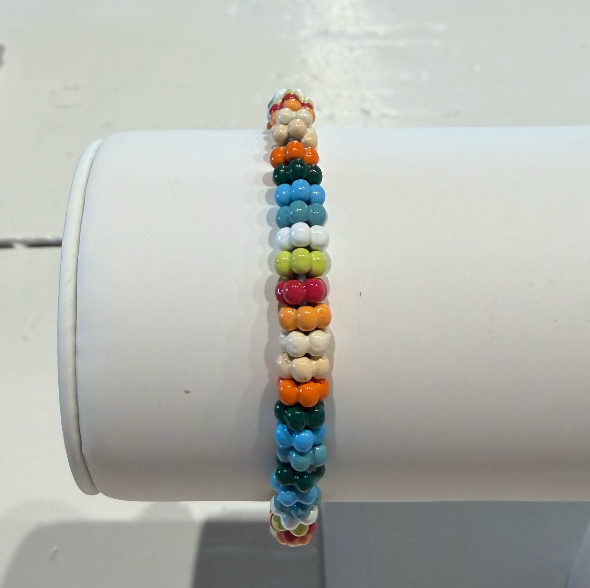 Candy Shape Autumn Colored Tile Bracelet