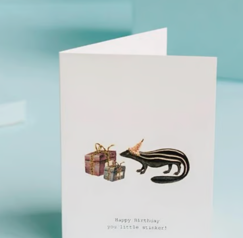 HAPPY BIRTHDAY (LITTLE STINKER) GREETING CARD