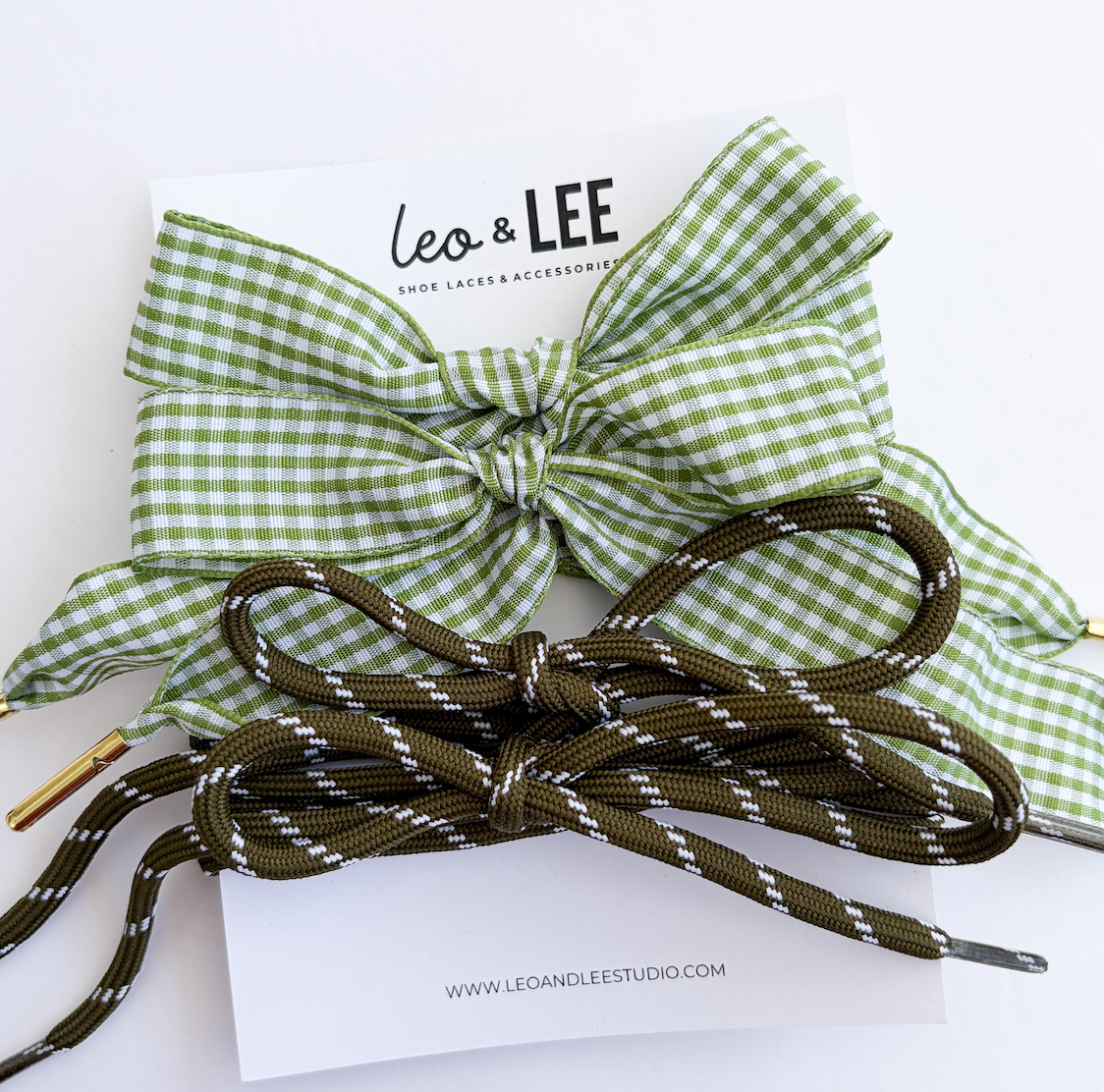 Paracord Shoe Lace Duo Sets- Olive
