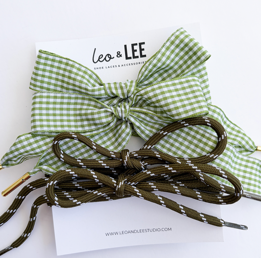 Paracord Shoe Lace Duo Sets- Olive