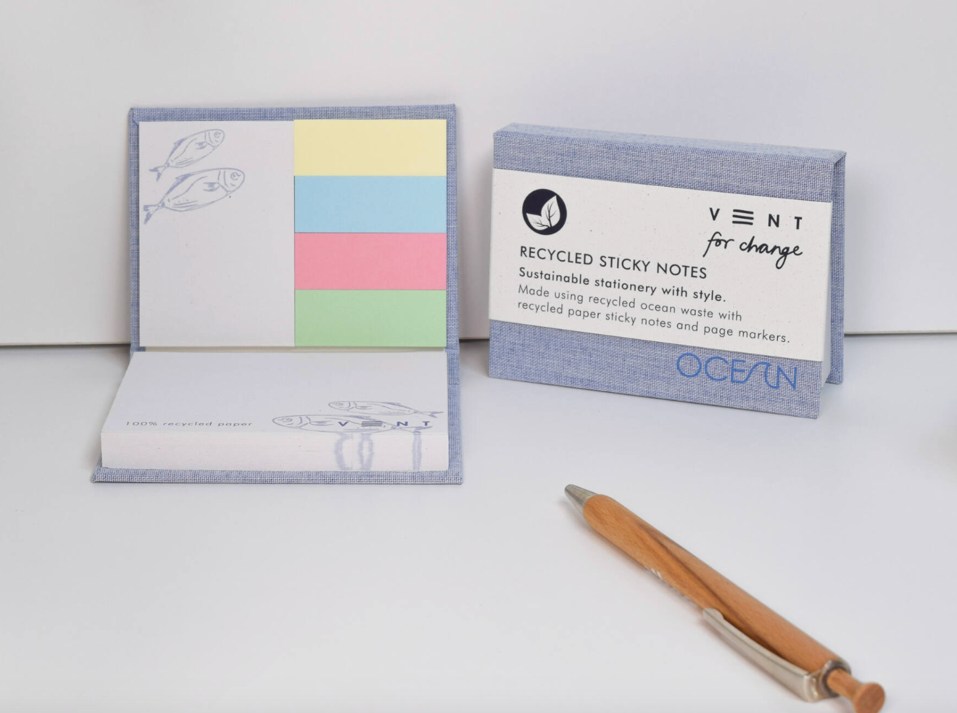 Ocean Blue Sticky Notes Pad