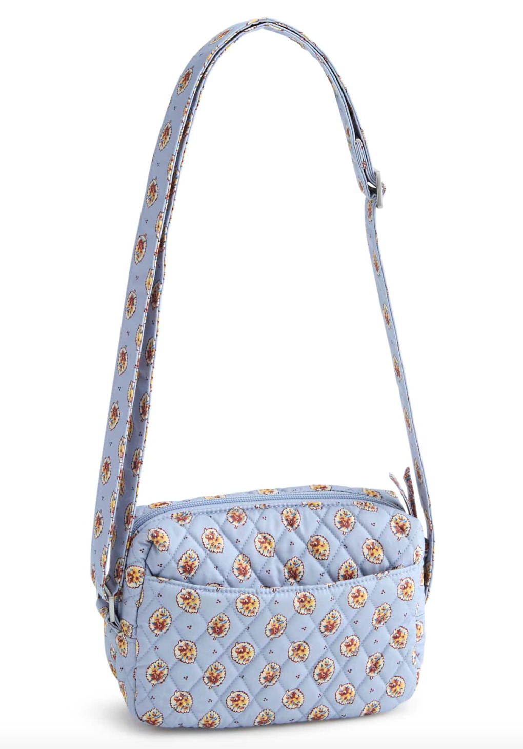 Becker Camera Bag Crossbody- Blue Leaf