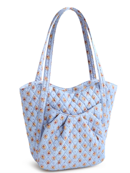 Amanda Shoulder Bag- Blue Leaf