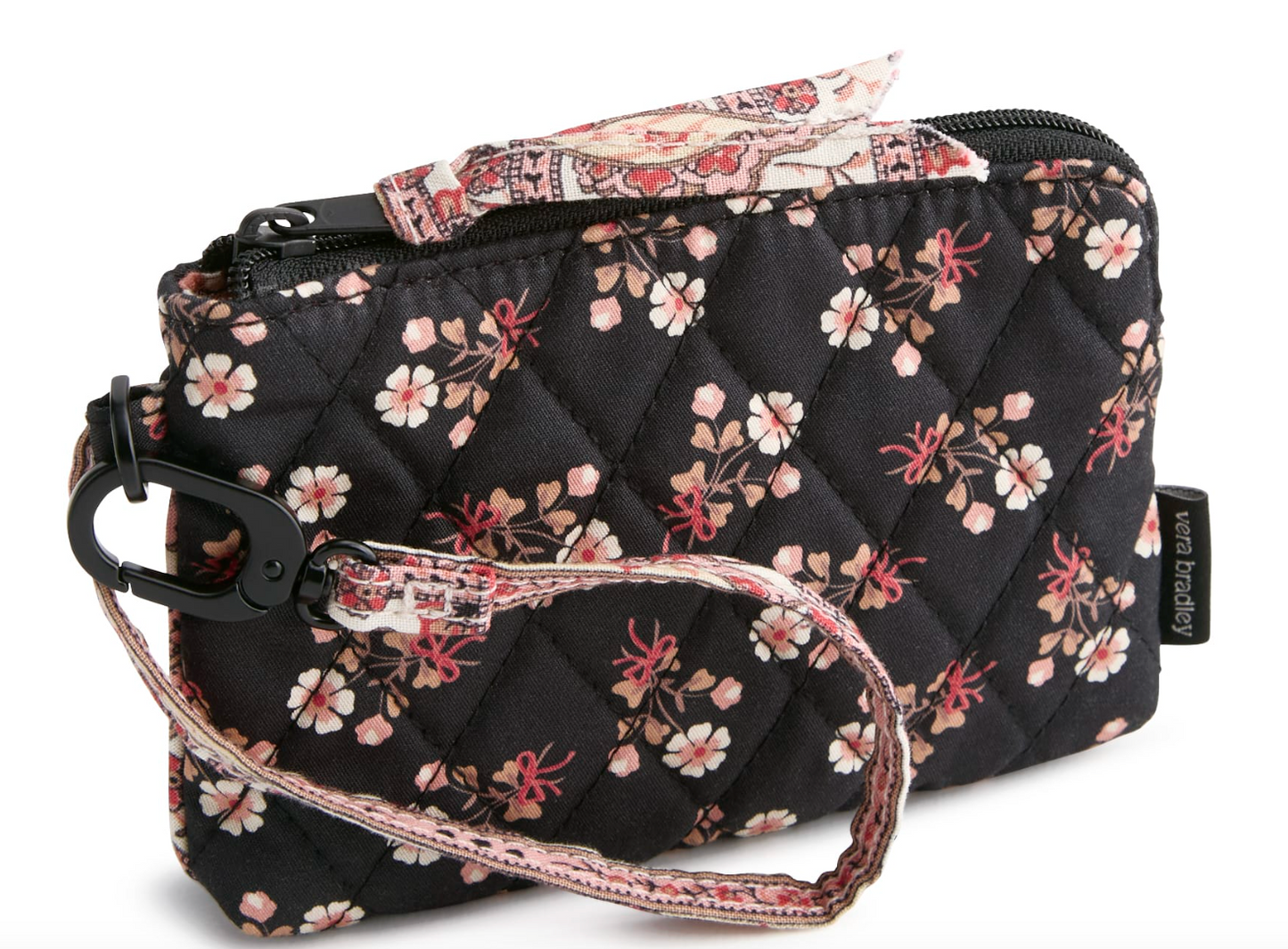 Clip & Zip Wristlet- Melissa Ditsy