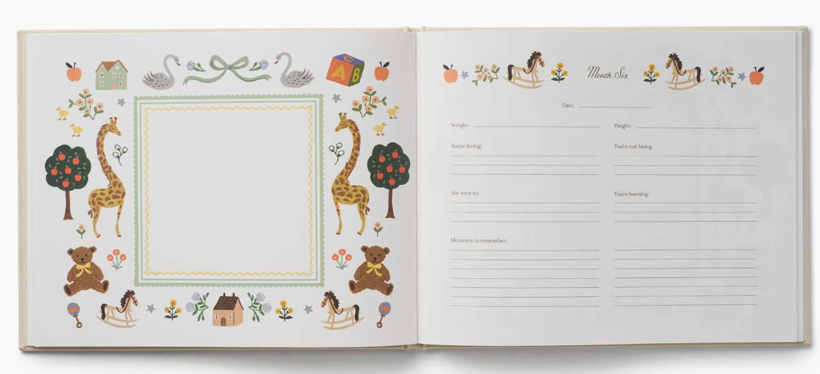 Embroidered Baby Book