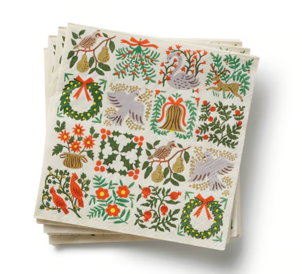 Christmastide Cocktail Napkins