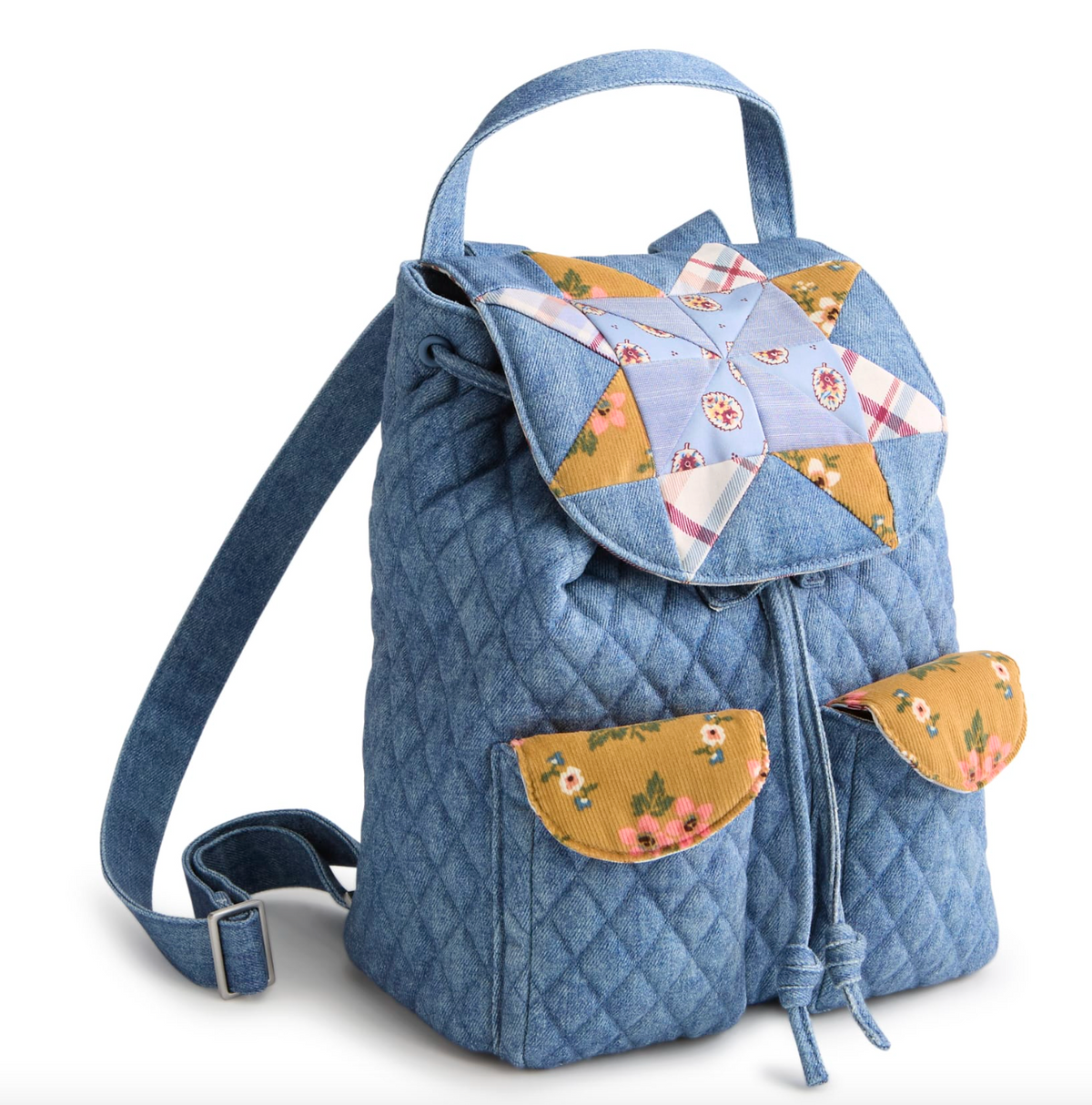 Deluxe Drawstring Backpack-Pinwheel Riverside