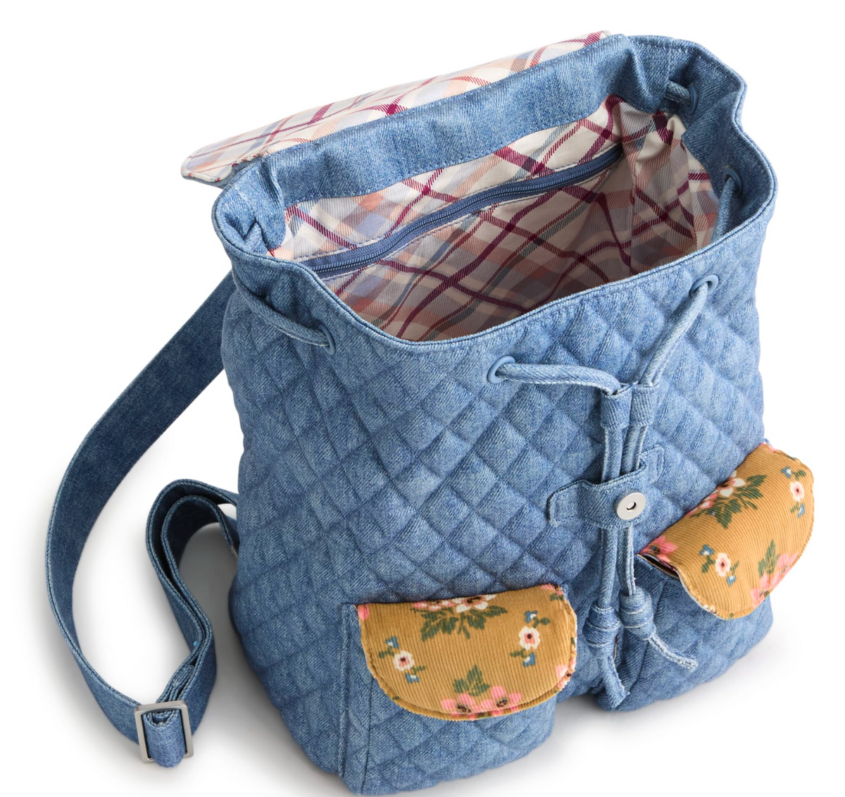Deluxe Drawstring Backpack-Pinwheel Riverside