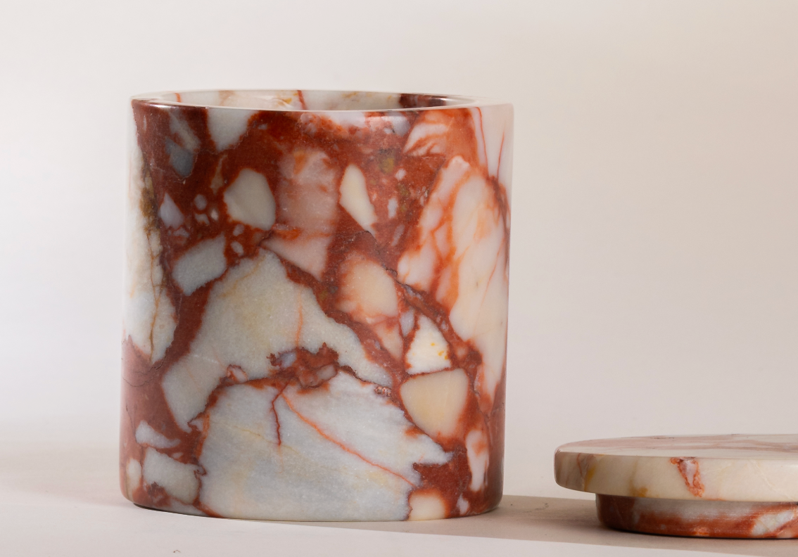 Curiositeas | Poured New York- Brick Marble Candle