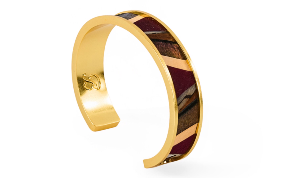 Nova Thin Cuff- Goose, Quail, and Turkey Jewelry