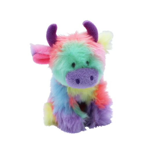 Small Highland Cow Rainbow