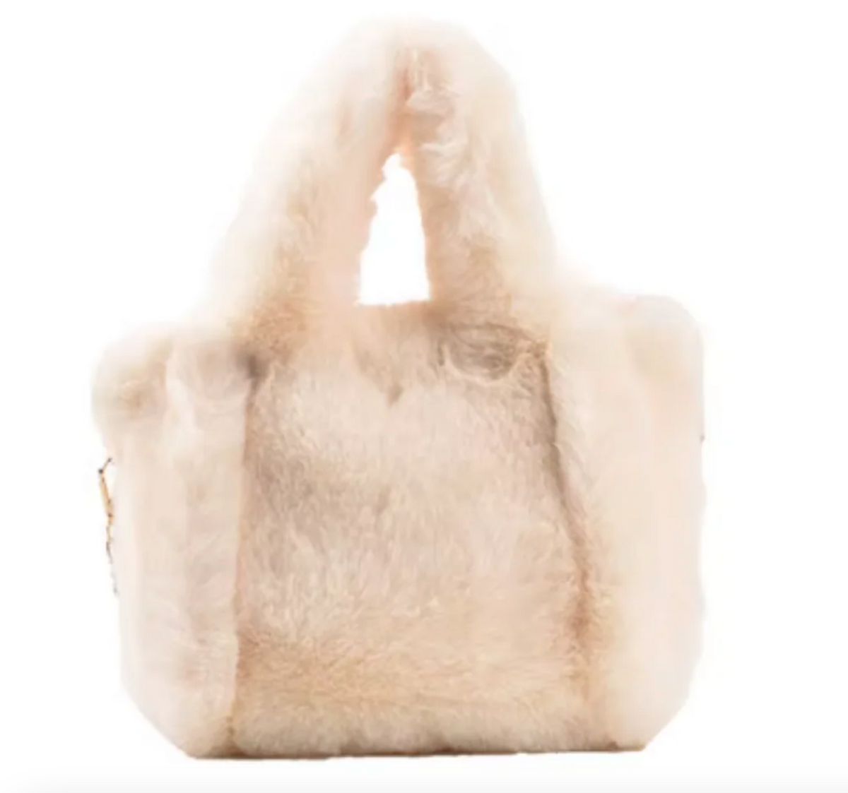 Small Faux Fur Purses-Winter White