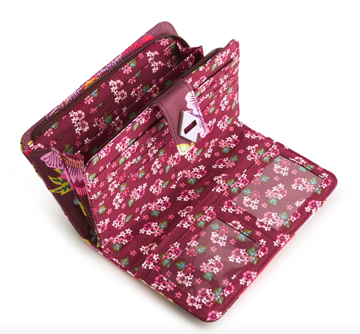 Turnlock Wallet- Festive Check Patchwork